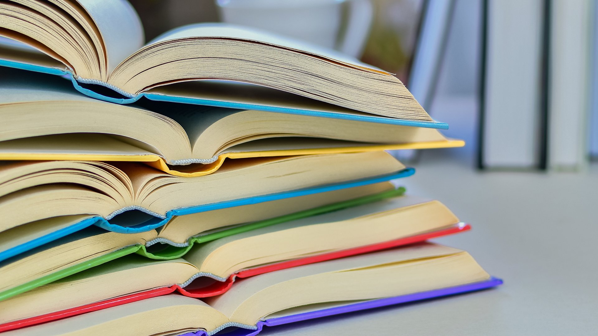 Stack of Academic Textbooks